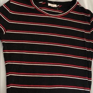 Cute ardene black & white long sleeves shirt